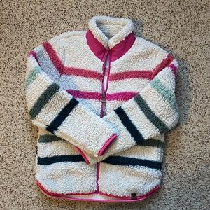 Girls full zip fleece jacket, size S